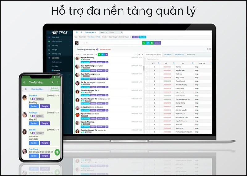 TPos – Quản lý bán hàng, chốt đơn trên Facebook