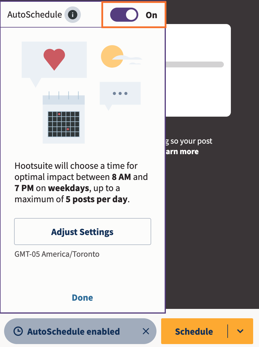 Autoschedule trên Hootsuite giúp bạn đăng bài hiệu quả  | TopOnSeek