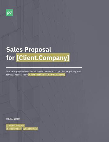 Sales Proposal