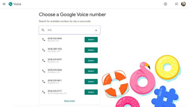 Chon so dien thoai lien ket Google Voice