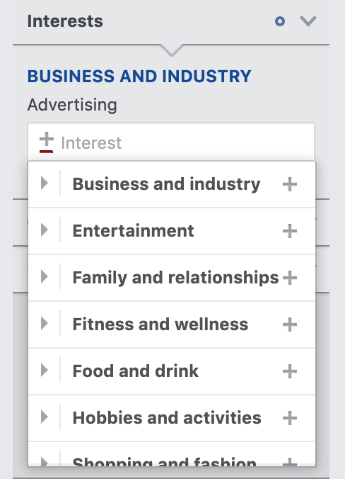 Cách thu hẹp khách hàng theo sở thích trong Facebook Audience Insights