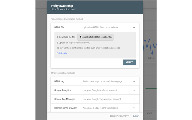 Cập nhật- Xác minh trang web của bạn khi dùng Google Tag Manager