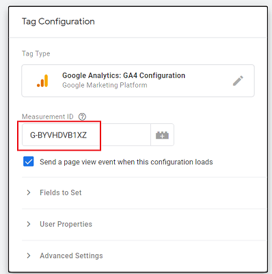GA4-Nhập ID vào Measurement ID