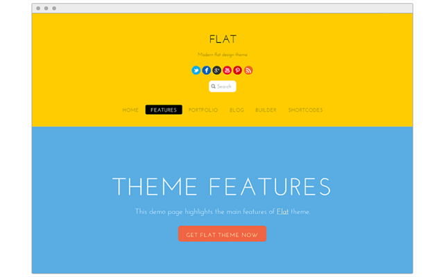 Theme WordPress: Flat