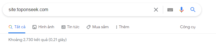 Tìm lỗi lập chỉ mục với Google Search Operators