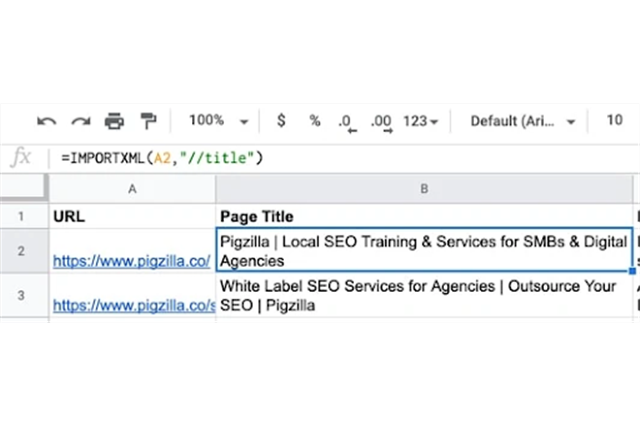 Sử dụng hàm IMPORTXML trong Google sheet để tối ưu SEO