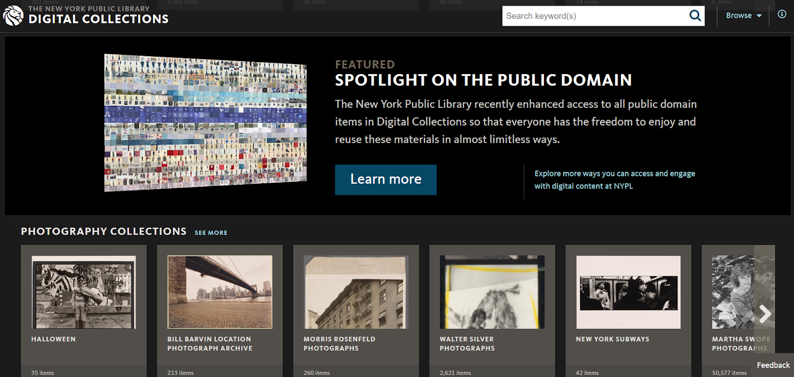 The New York Public Library Digital Collections