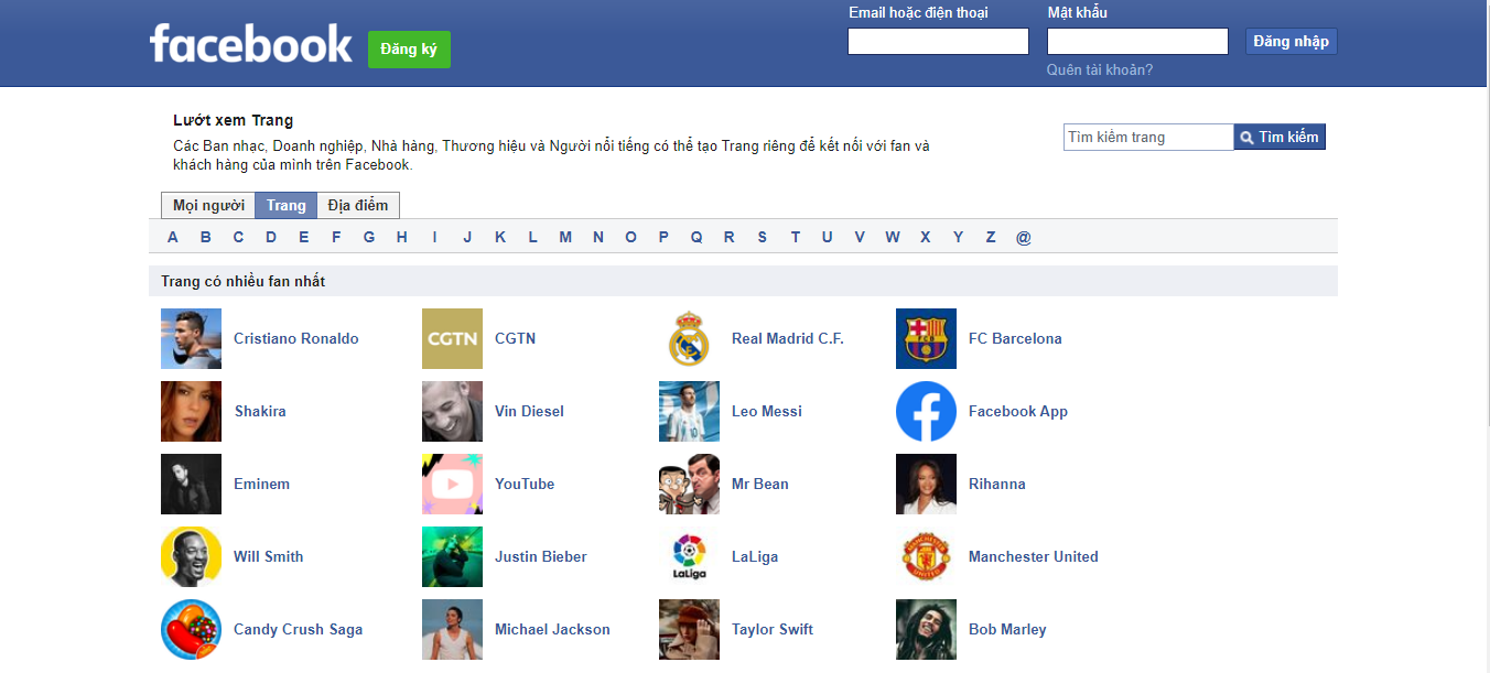 tìm kiếm thông tin trên facebook directory