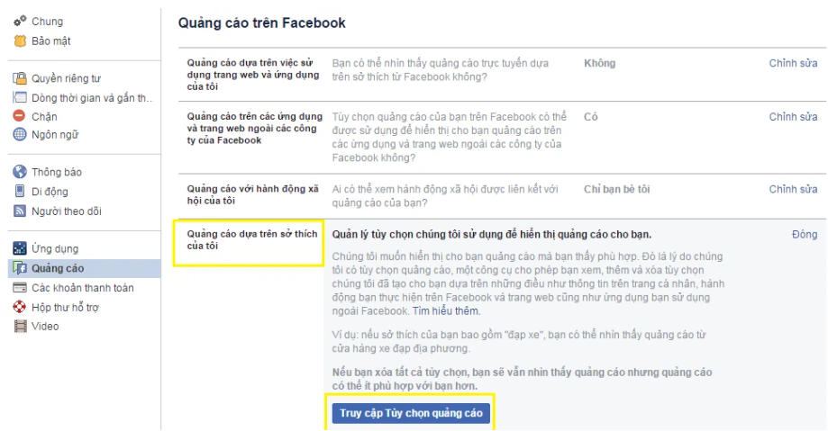 Chặn hoàn toàn quảng cáo trên Facebook