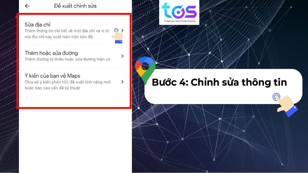 Cách chỉnh sửa địa điểm trên Google Maps bằng điện thoại bước 4