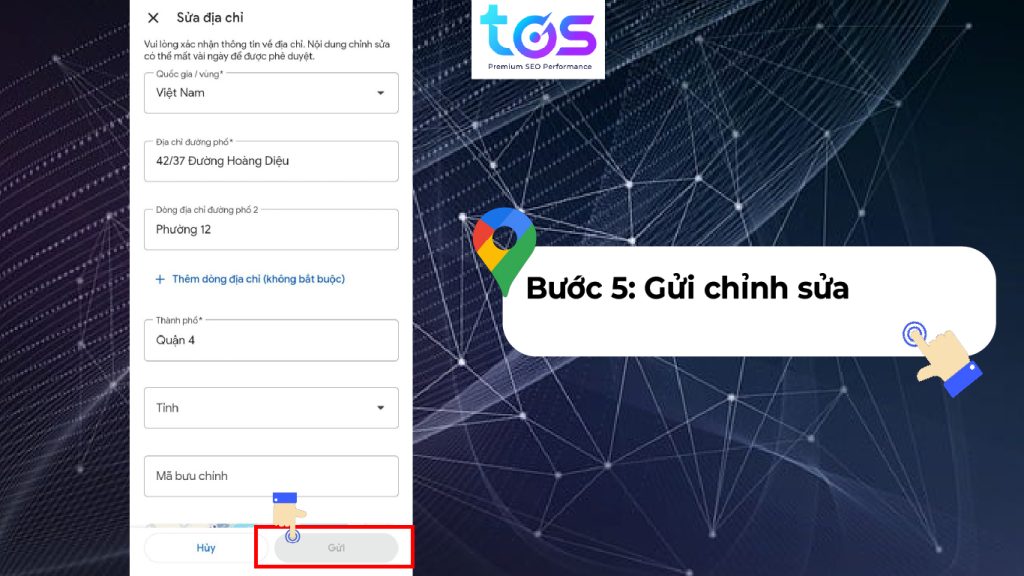 Cách chỉnh sửa địa điểm trên Google Maps bằng điện thoại bước 5