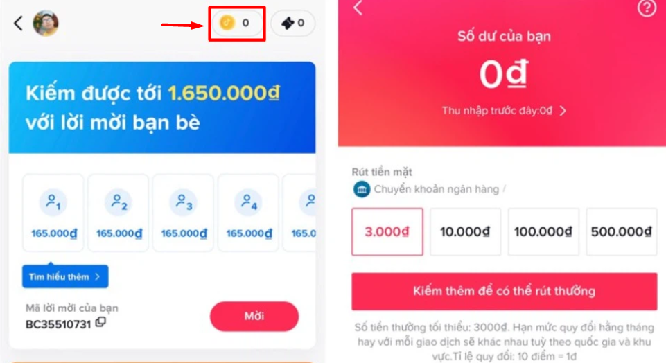 Cách nhận phần thưởng TikTok bước 6