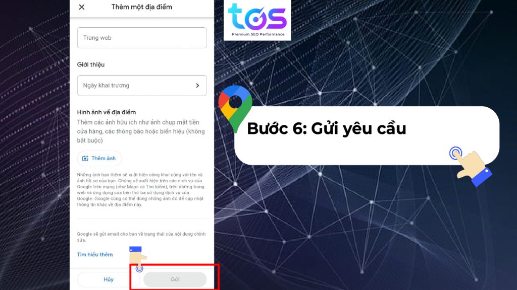 Cách tạo địa điểm Google Map bằng điện thoại bước 6