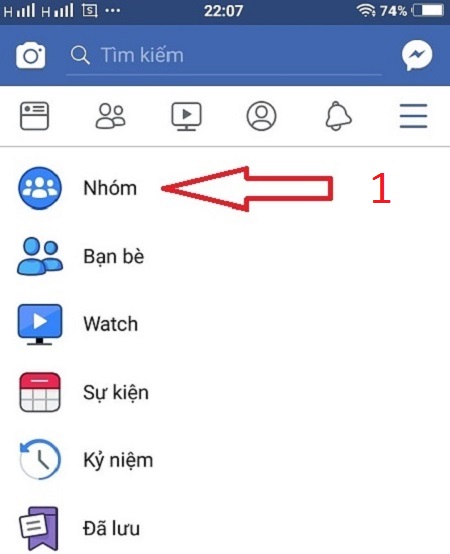 Cách lưu trữ nhóm FB bằng điện thoại Android