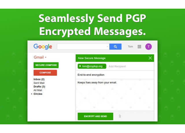 Công cụ này tích hợp hoàn hảo với Gmail, thêm nút "Soạn thư Bảo mật" vào hộp thư đến của bạn trên Chrome Extensions | Top On Seek