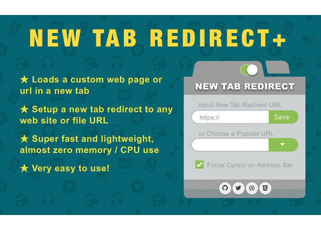 Hình ảnh New Tab URL Redirect Changer Plus Chrome Extensions | Top On Seek