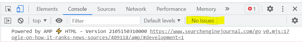 sử dụng công cụ để test AMP