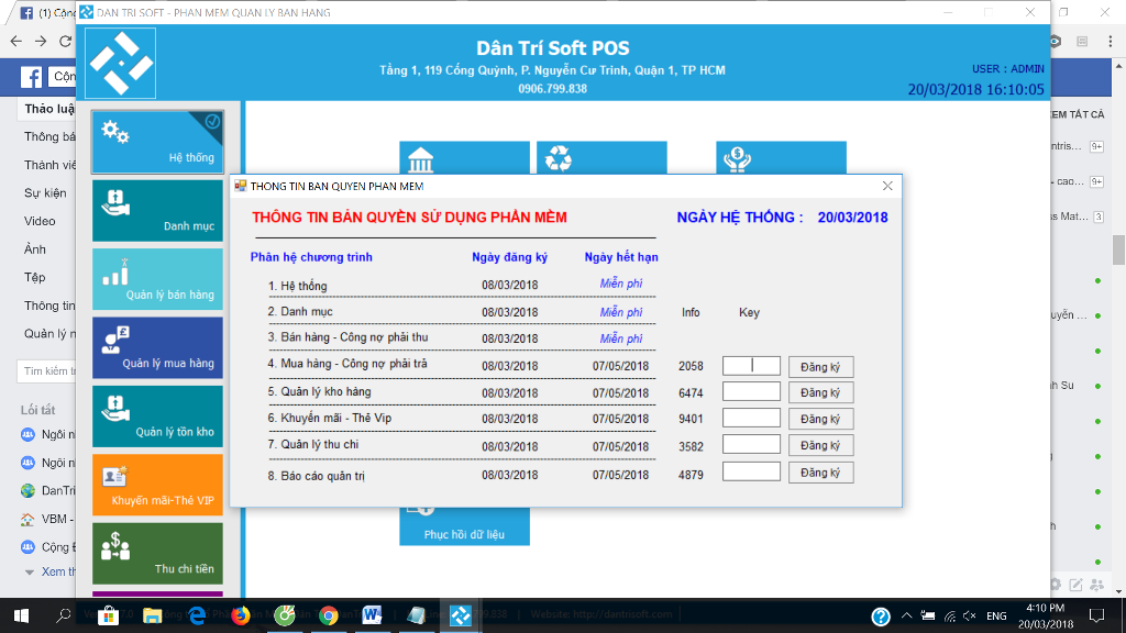 Dantrisoft – Phần mềm quản lý bán hàng trên điện thoại (Nguồn: TOS)