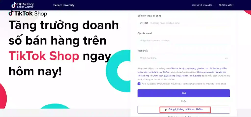 Chọn “Authorize” để xác nhận ủy quyền cho Tik Tok Shop 