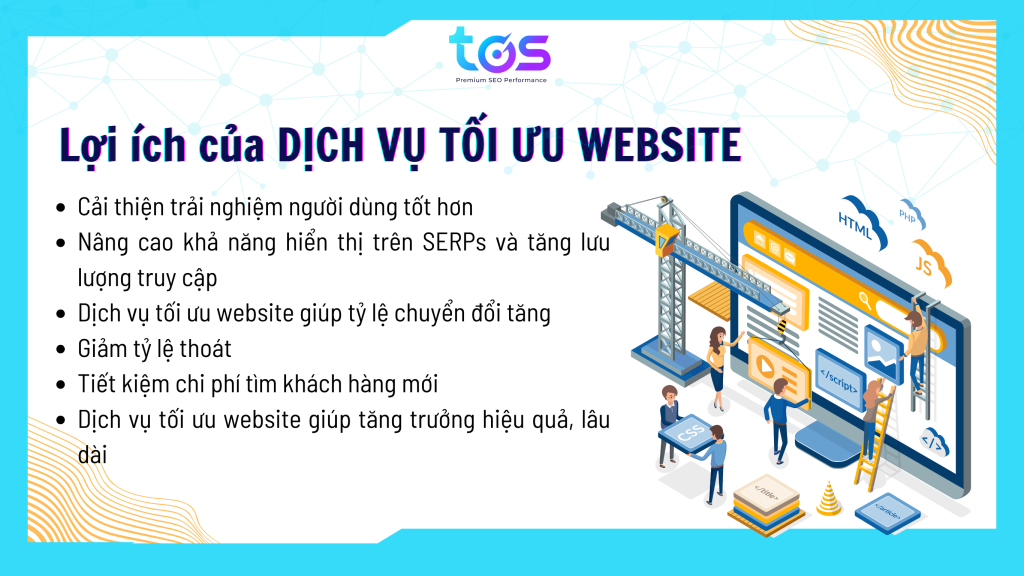 Lợi ích của dịch vụ tối ưu website