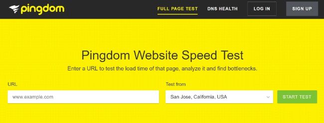 Pingdom Tools - Kiểm tra tốc độ load website wordpress