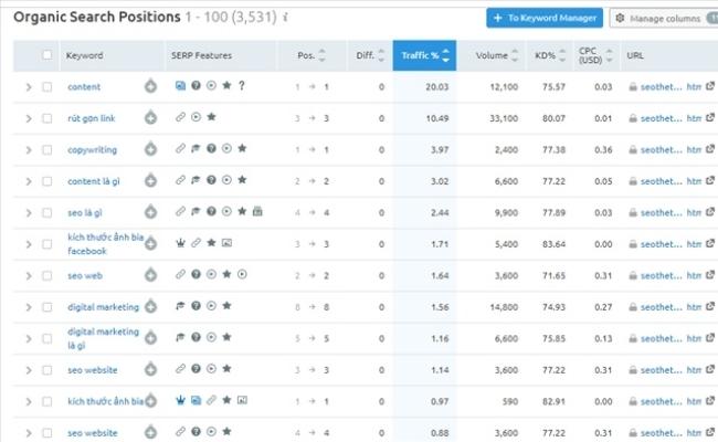 Giúp các SEOers nắm bắt được những từ keyword đang có lượng traffic tốt của đối thủ - google keyword planner