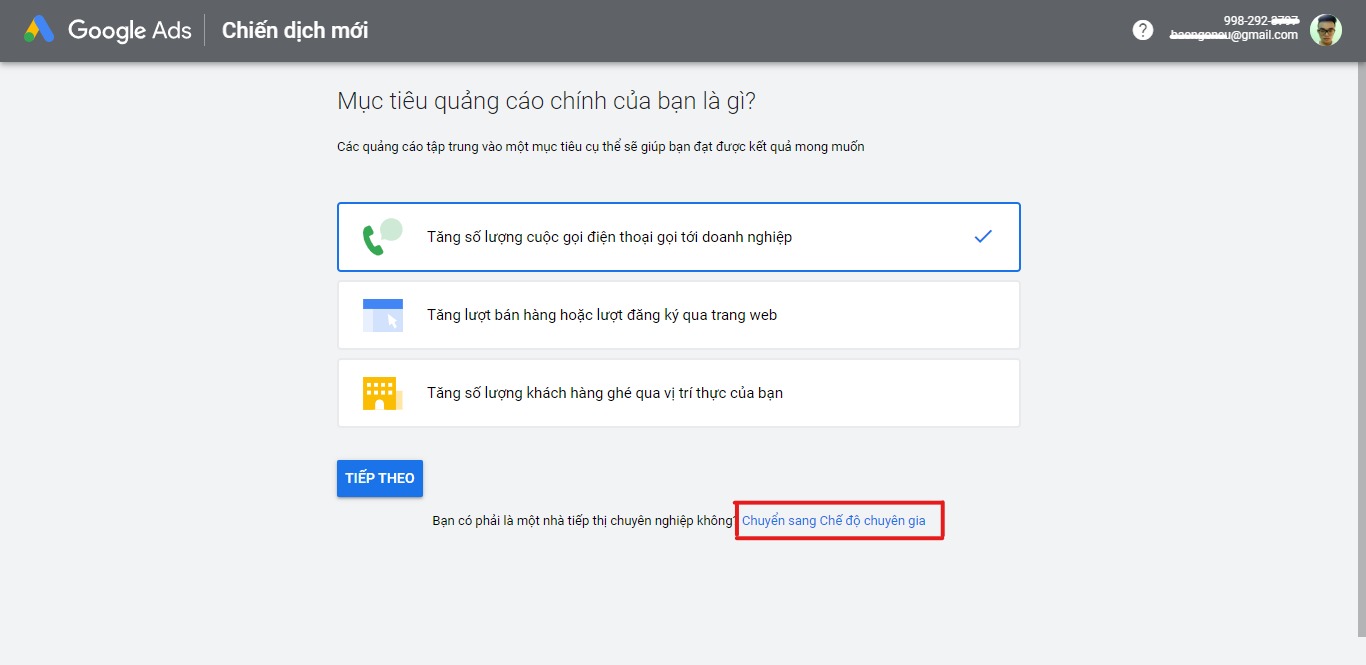 Hướng dẫn chạy ADS Google