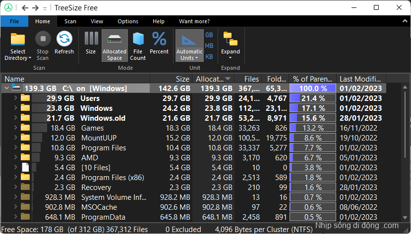 Quét file trên TreeSize (3)