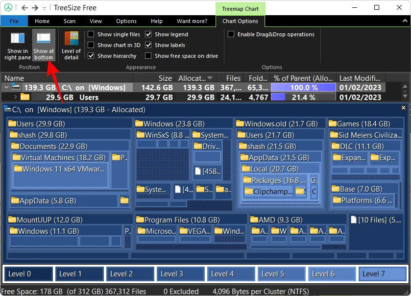 Sử dụng biểu đồ Treemap trên TreeSize (3)