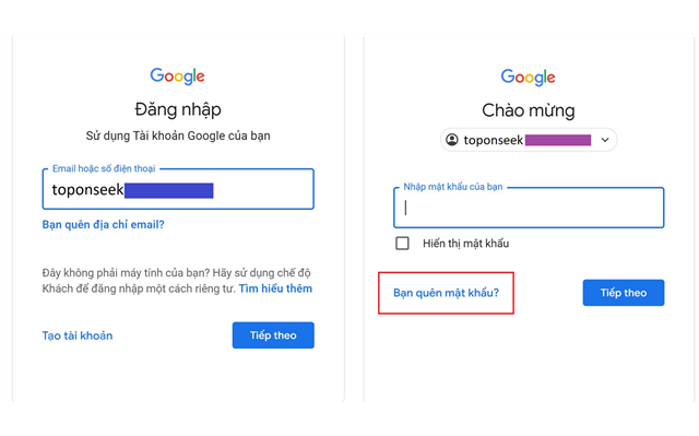 Quên mật khẩu Gmail đăng nhập phải làm sao?