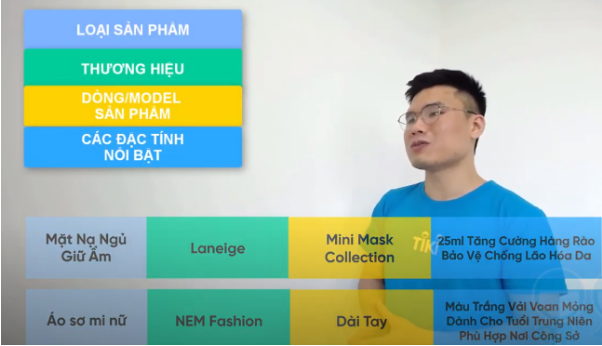 Cấu trúc tên sản phẩm khi SEO Tiki