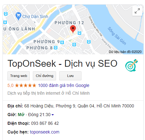 Đánh giá (Reviews) trên SERP