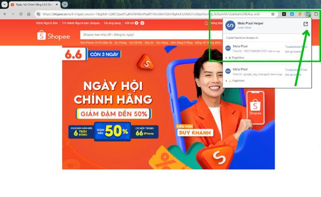 Kiểm tra Facebook Pixel bước 2