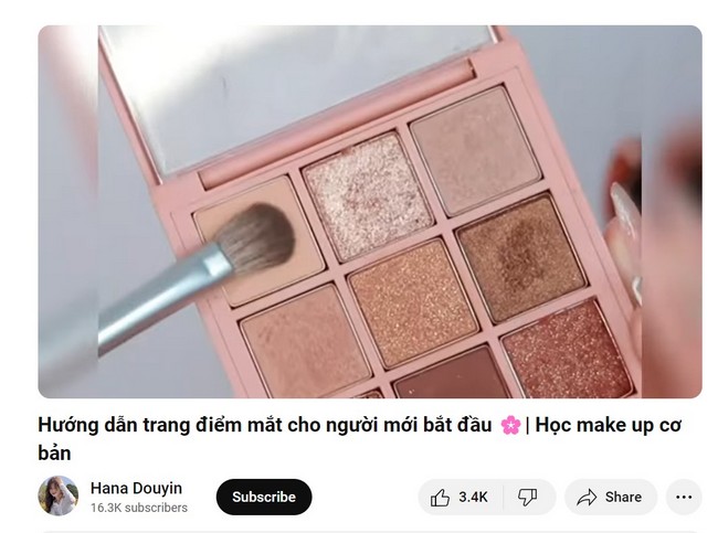 Ý tưởng làm Youtube make-up