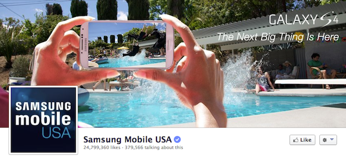 Tinh chỉnh Banner fb đặt trọng tâm vào bên trái của Samsung Mobile USA