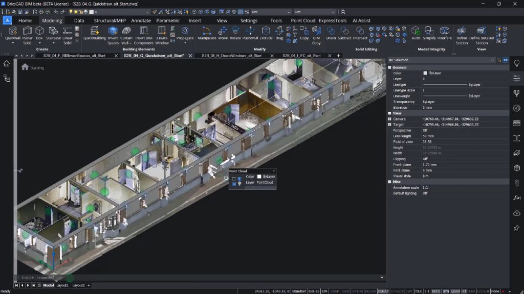 Phần mềm AI kiến trúc BricsCAD BIM