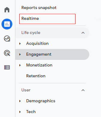 GA4-Chọn Realtime