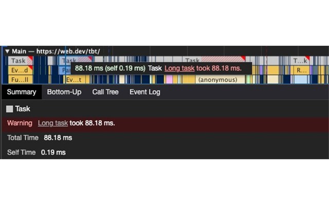 xem TBT bằng Chrome Devtools