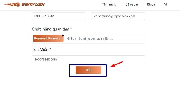 tool seo semrush