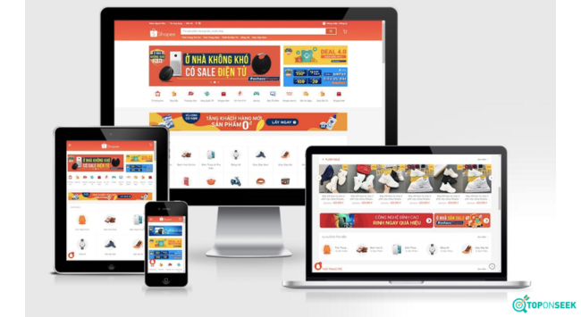 Shopee là một web app 