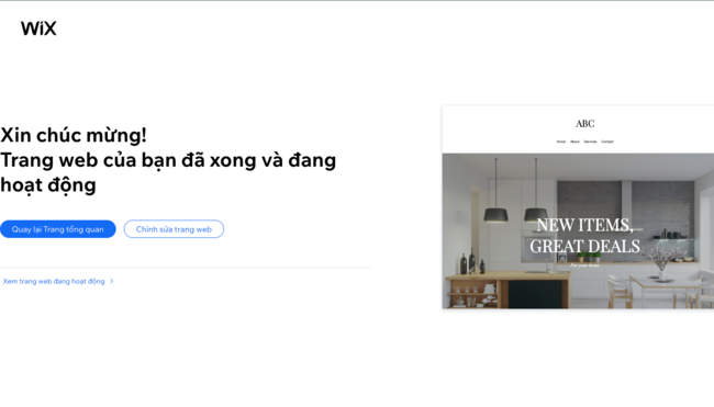 tạo website thành công bằng wix