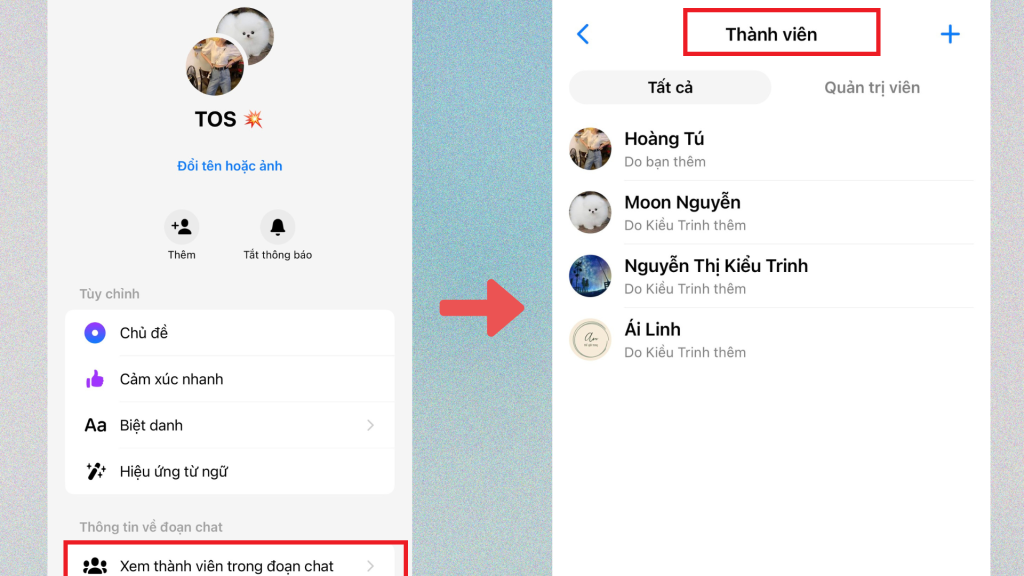 Xem thành viên nhóm messenger chỉ với 2 bước 