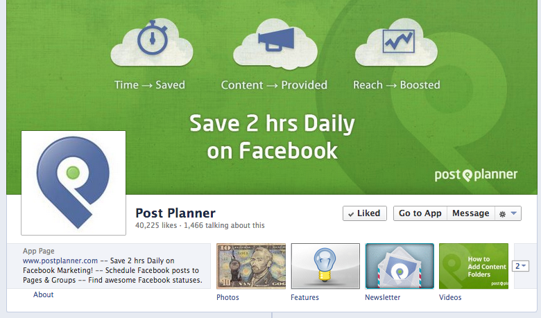 ảnh bìa facebook của postplanner 