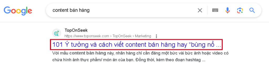 Tối ưu tiêu đề