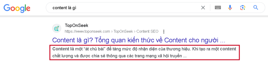 Tối ưu Meta Description